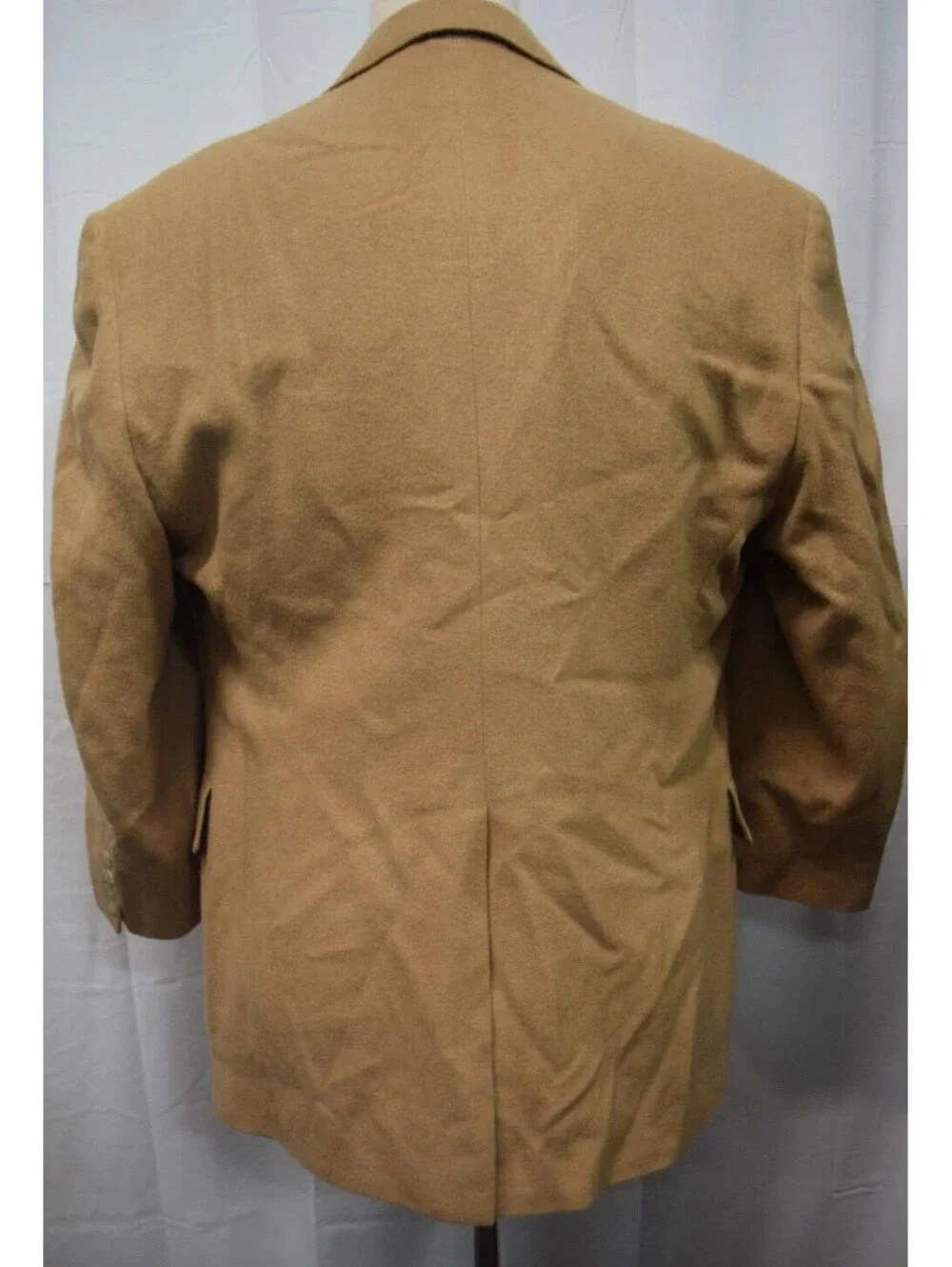 VTG Jefferson 100% Camel Hair Made in USA Men's Size 48R Beige Button-up Blazer
